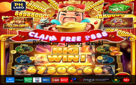 Remember, gaming should be a form of entertainment, not a source of financial strain