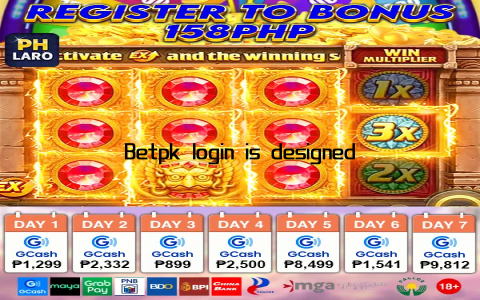 Betpk login is designed to enhance your gaming experience in every possible way